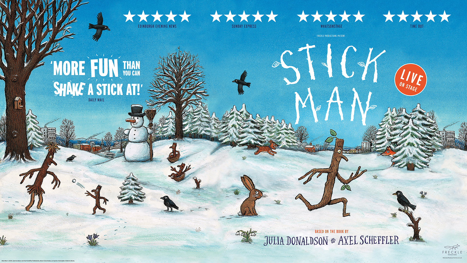 Stick Man illustration as in the books.